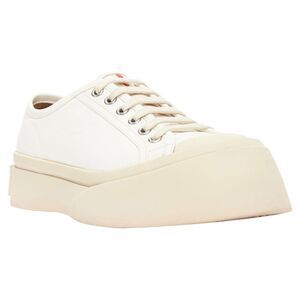 Marni Pablo leather chunky wide toe lace up low top sneakers